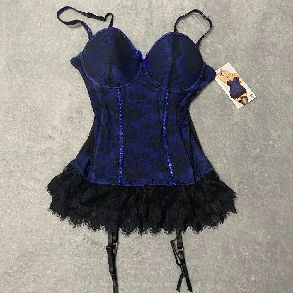 SEVEN ’TIL MIDNIGHT Victorian Lace Bustier | B&B | W1X/2X | NWT